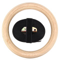 Gymnastic fitness training wooden Gym rings